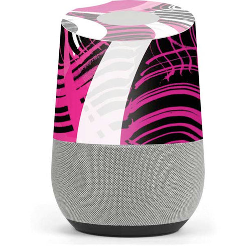Pink and White Hipster Google Home Skin